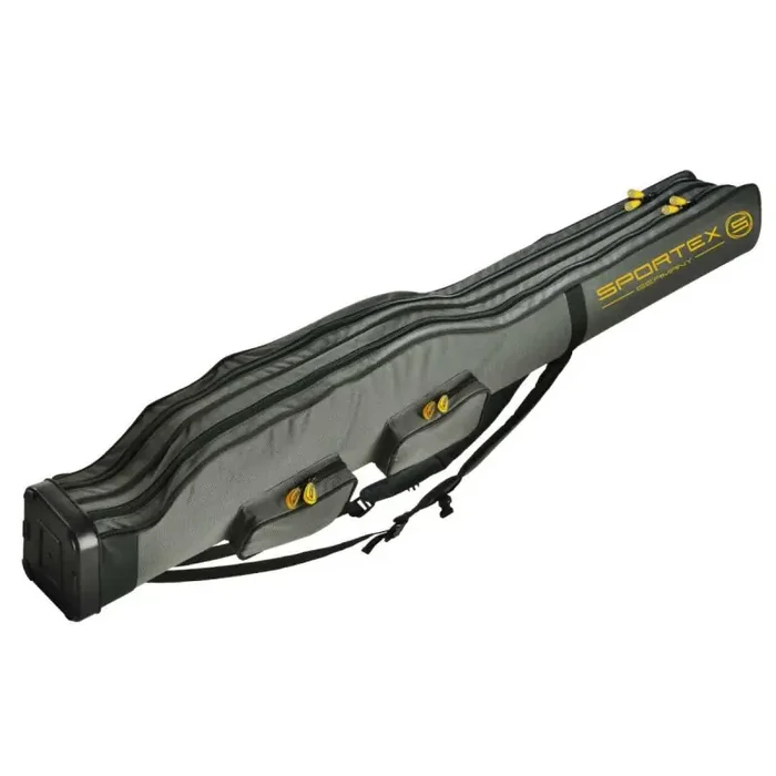 SPORTEX Super Safe tas 2 compartimenten voor 2-4 gemonteerde hengels, paraplu, gereedschapstassen 165cm