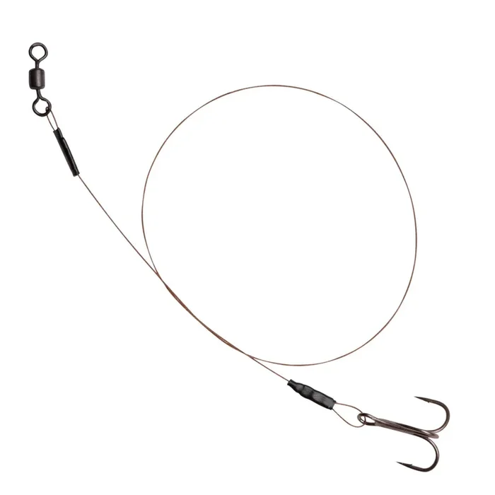Spro HD Baitfish Rig 30cm Stahlvorfach 7×7 mit Drilling Gr. 6 / 12 Kg