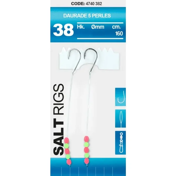 SPRO Salt Rig 38 Daurade rozmiar 1/0 160cm 0,5mm 0,4mm