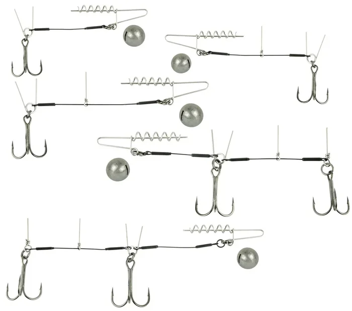 Spro Softbait Spiral Stinger 45,5kg – Stingerhaken für Gummifisch 7g – 7cm – Gr. 2