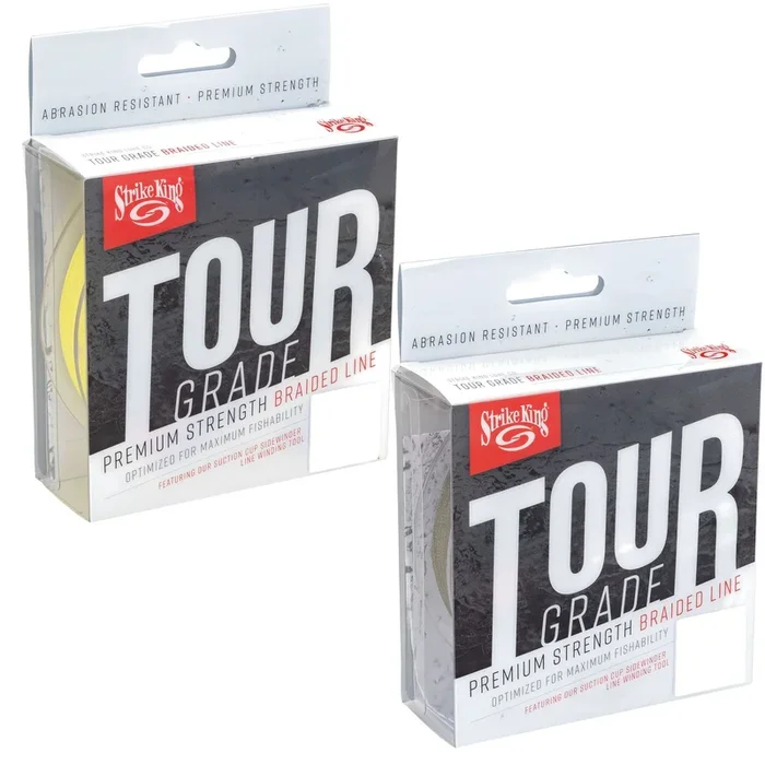 Strike King Tour Grade Braid – 137m geflochtene Angelschnur Gelb 3.6kg / 0.16mm