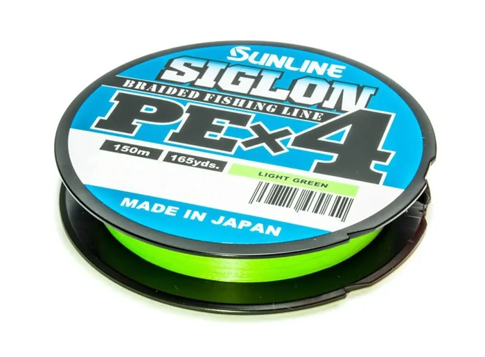 Sunline Siglon PE X4 Light Green 150m – Geflochtene Schnur 0.132mm / 4.5kg