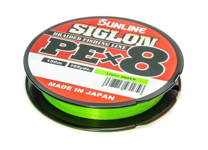 Sunline Siglon PE X8 Light Green 150m – Geflochtene Angelschnur 0.209mm / 11.0kg