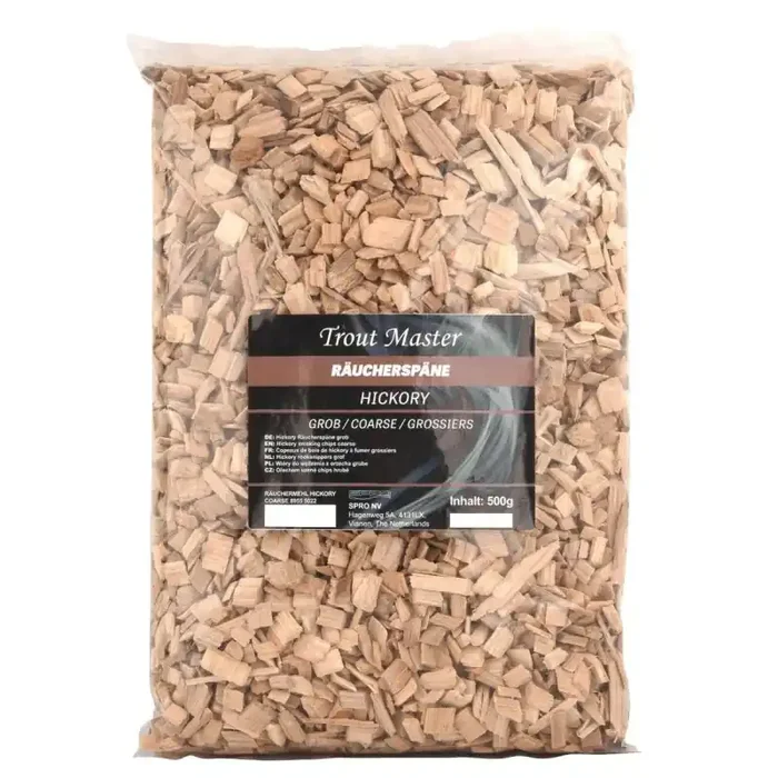 TROUTMASTER Räuchermehl Hickory Coarse 500g