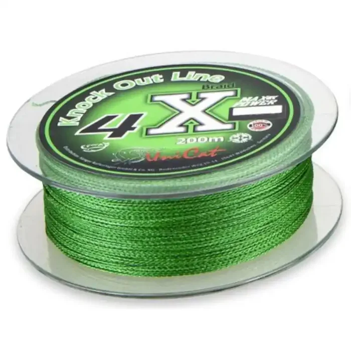 UNI CAT 4 X Uitkloplijn 0,4mm 32kg 200m Groen