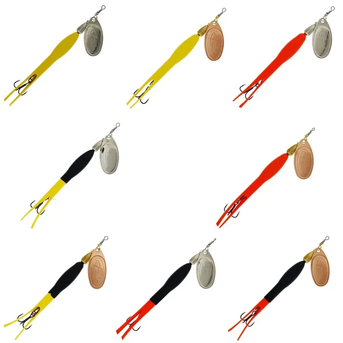 Westin FC Downstream 35g – Spinner Flouro Yellow / Copper Blade