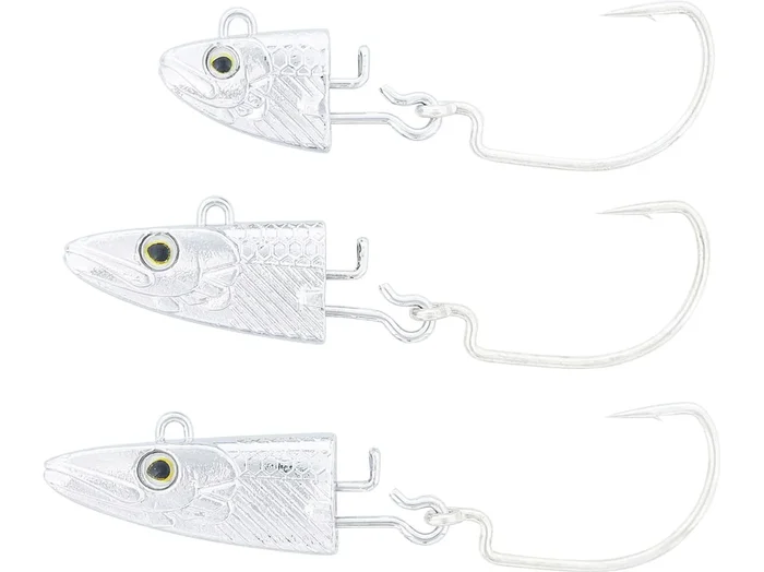 Westin Magic Minnow Weedless Jig Spare Head Silver – 2 Jighaken 14g / für 8cm Körper / Gr. 1
