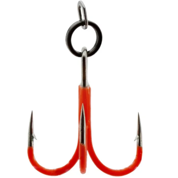 Westin Rigged Seatrout Treble Hooks UV Orange – 4 Drillinge 8