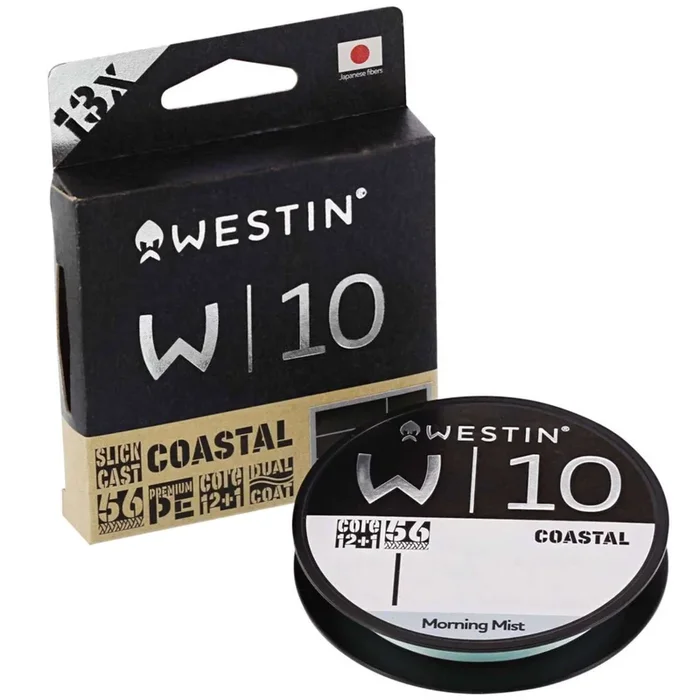 Westin W10 13 Braid Coastal Morning Mist – 150m geflochtene Schnur 0.10mm / 6.0kg