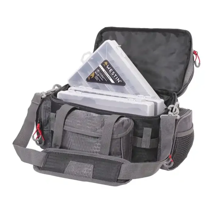WESTIN W4 Lure Bag Plus 4 Boxes Small 40x22x25cm Titanio Nero
