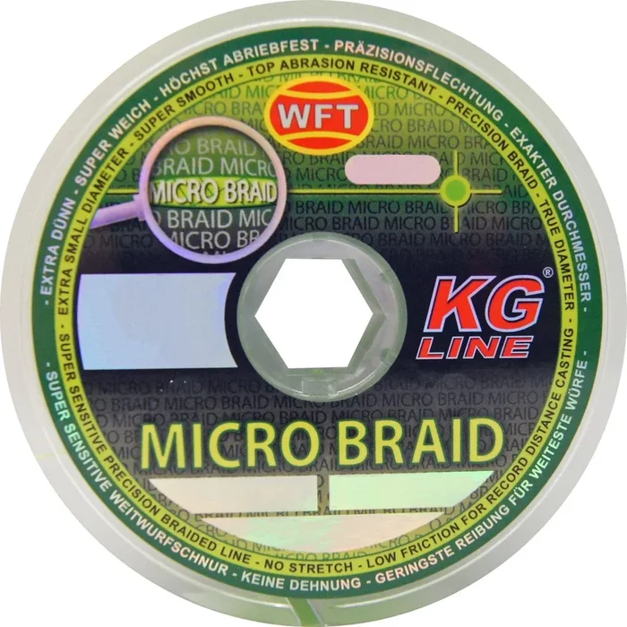 WFT Micro Braid KG chartreuse 150m – Geflochtene Angelschnur 0.12mm / 8kg