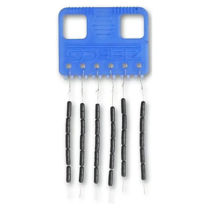 ZEBCO Bouchons silicone Carré S Noir 30pcs.