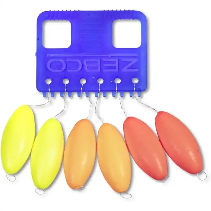 ZEBCO Floater S Orange/Rot/Gelb 6Stk.
